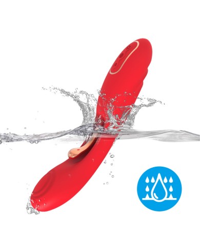 ARMONY - VIBRATEUR À LANGUE OSCILLANTE ROUGE