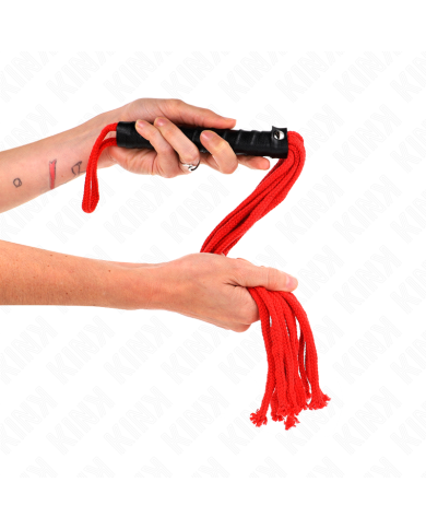 KINK - FOUET CORDE ROJO 56 CM