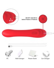 ARMONY - VIBRATEUR À LANGUE OSCILLANTE ROUGE