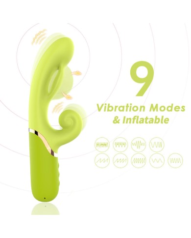 ARMONY - INFLABLE POINT A STIMULATEUR VIBRATEUR VERT