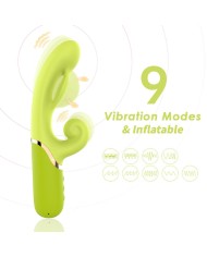 ARMONY - INFLABLE POINT A STIMULATEUR VIBRATEUR VERT