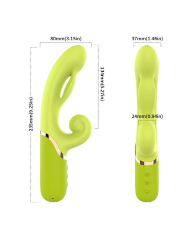 ARMONY - INFLABLE POINT A STIMULATEUR VIBRATEUR VERT