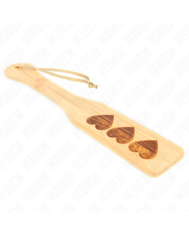 KINK - PALETTE EN BAMBOU DESIGN COEUR 32 X 5,5 CM