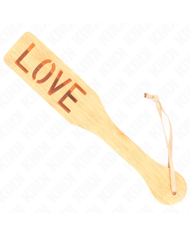 KINK - PALETTE EN BAMBOU MOT AMOUR 32 X 5,5 CM