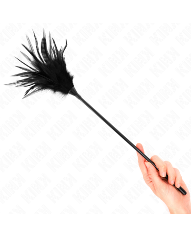 KINK - PLUSIEURS PLUMES DE CHATOUILLES NOIRES 45 CM