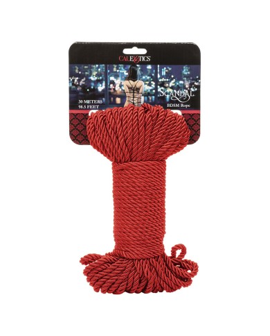 CALEXOTICS - SCANDAL CORDE BDSM ROUGE 30 M