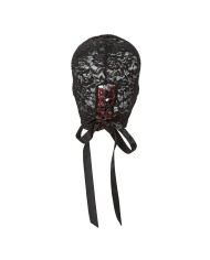 CALEXOTICS - SCANDAL CAGOULE EN DENTELLE NOIRE AVEC NŒUD