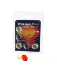 TALOKA - 5 BOULES BRÉSILIENNES GEL EXCITANT EFFET SUPER CHAUD