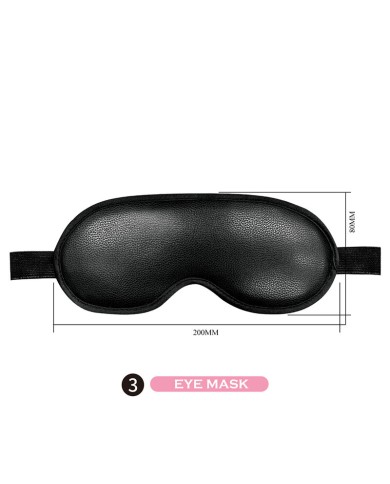 PRETTY LOVE - KIT BDSM 8 PIÈCES NOIR