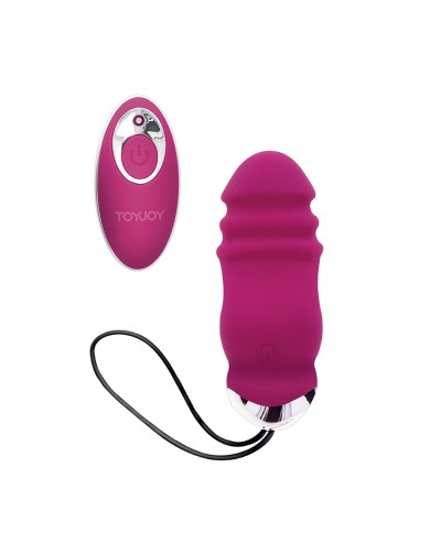 TOYJOY - HAPPINESS SUNN SIDE UP AND DOWN VIBRATEUR FUCHSIA TÉLÉCOMMANDE