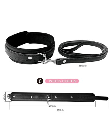 PRETTY LOVE - KIT BDSM 8 PIÈCES NOIR