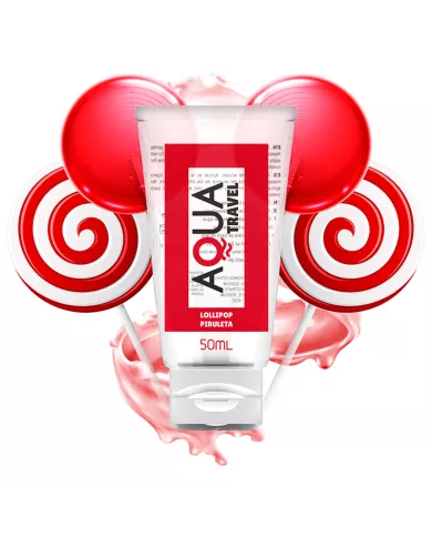 AQUA TRAVEL - LUBRIFIANT À BASE D''EAU SAVEUR LOLLIPOP - 50 ML AQUA TRAVEL - LUBRIFIANT À BASE D''EAU SAVEUR LOLLIPOP - 50 ML