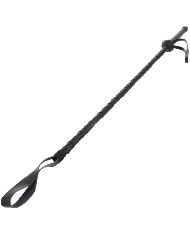 DARKNESS - FOUET BDSM FÉTICHISTE EN CUIR 60CM