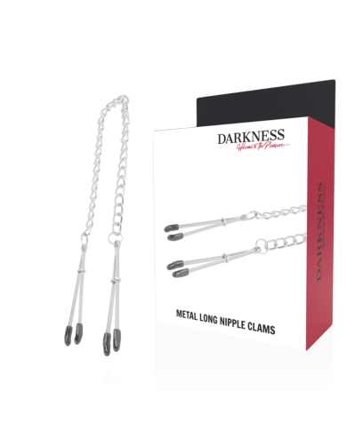 DARKNESS - PINCES À TÉTONS RÉGLABLES EN MÉTAL