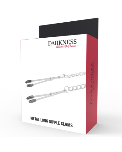DARKNESS - PINCES À TÉTONS RÉGLABLES EN MÉTAL
