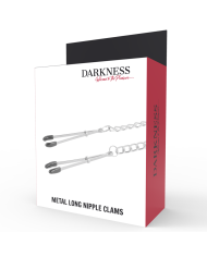 DARKNESS - PINCES À TÉTONS RÉGLABLES EN MÉTAL