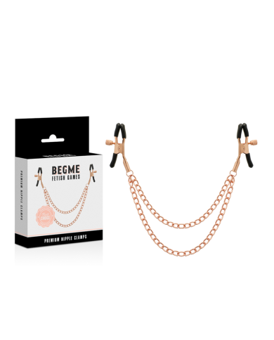 BEGME - BLACK EDITION PREMIUM PINCES À TÉTONS AVEC CHAÎNE