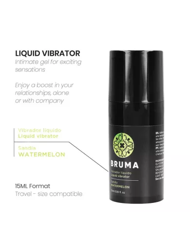 BRUMA - VIBRATEUR LIQUIDE ULTRA GLISSANT Pastèque 15 ML