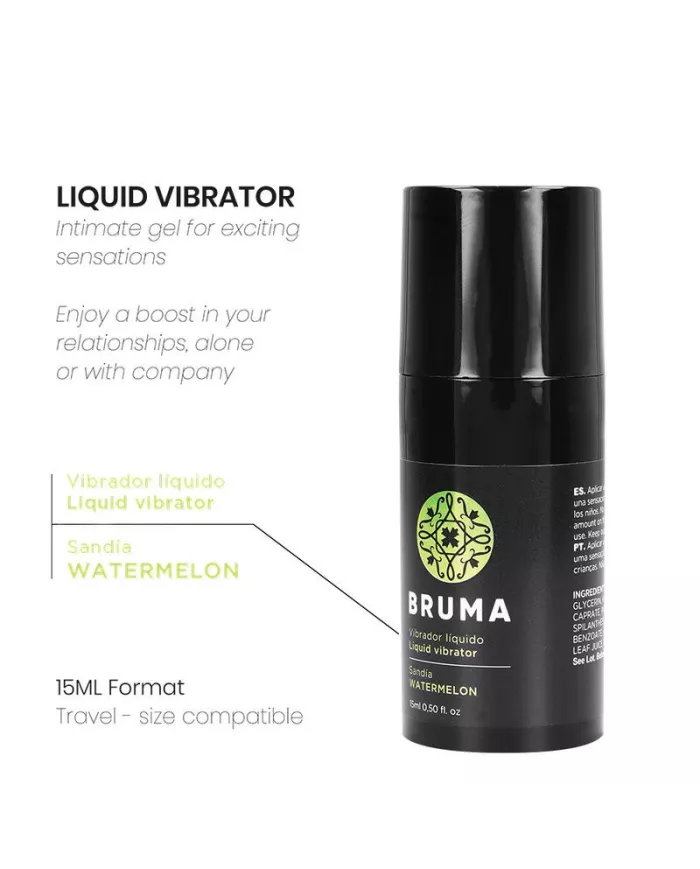 BRUMA - VIBRATEUR LIQUIDE ULTRA GLISSANT Pastèque 15 ML