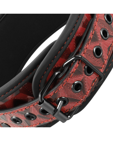 BEGME - COLLIER ÉDITION ROUGE AVEC PINCES TÉLÉMON AVEC DOUBLURE EN NÉOPRÈNE
