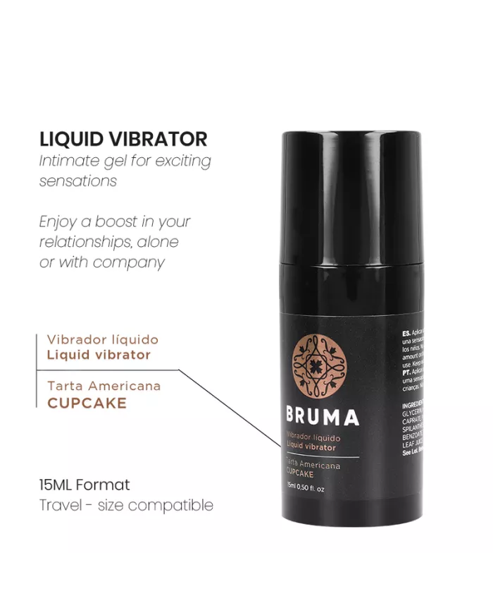 BRUMA - VIBRATEUR LIQUIDE ULTRA GLISSANT CUPCAKE 15 ML