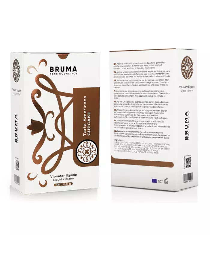 BRUMA - VIBRATEUR LIQUIDE ULTRA GLISSANT CUPCAKE 15 ML