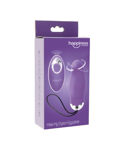 TOYJOY - HAPPINESS MY ORGASM EGGSPLODE VIBRATEUR VIOLET TÉLÉCOMMANDE