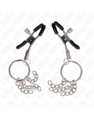 KINK - PINCE A METON O RING ET PETITE CHAINE ARGENT 6 CM