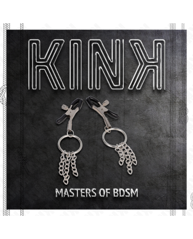 KINK - PINCE A METON O RING ET PETITE CHAINE ARGENT 6 CM