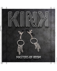 KINK - PINCE A METON O RING ET PETITE CHAINE ARGENT 6 CM