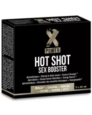 X POWER - HOT SHOT SEX BOOSTER AUGMENTATION DE LA LIBIDO 3 X 20 ML