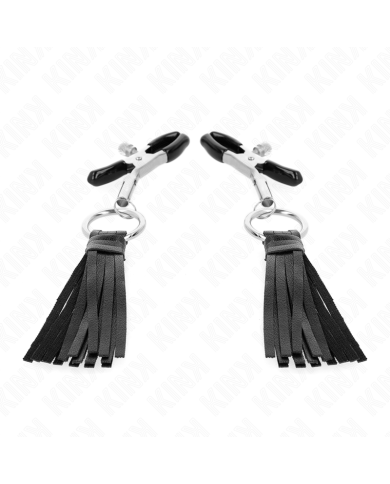 KINK - PINCES À TÉLÉMONS À PAMPONS EN CUIRETTE 6 CM