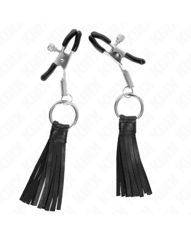 KINK - PINCES À TÉLÉMONS À PAMPONS EN CUIRETTE 6 CM