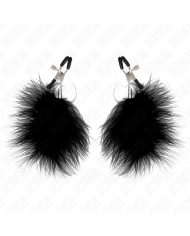 KINK - PINCE À METON PLUME NOIR 7 CM