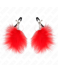 KINK - PINCE À METON PLUME ROUGE 7 CM