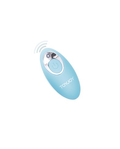 TOYJOY - HAPPINESS IM SO EGGCITED VIBRATEUR TÉLÉCOMMANDE BLEU