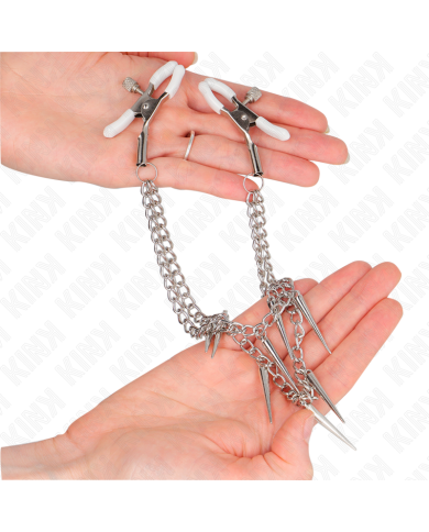 KINK - PINCES À METELIER AVEC CHAÎNES À POINTES 30 CM