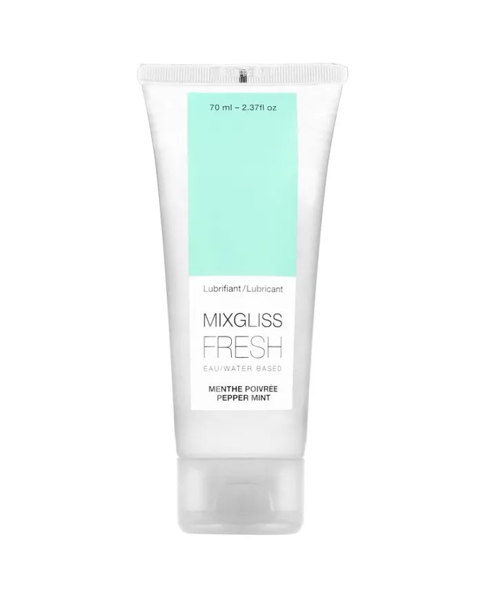 MIXGLISS - LUBRIFIANT BASE D'EAU EFFET FROID SAVEUR MENTHE 70 ML MIXGLISS - LUBRIFIANT BASE D'EAU EFFET FROID SAVEUR MENTHE 70 ML