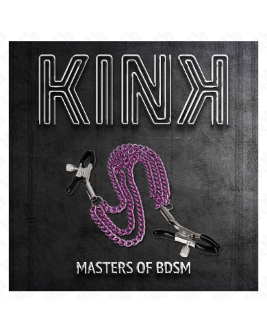 KINK - PINCES À METELIER AVEC 3 CHAÎNES VIOLET 20/23/28 CM