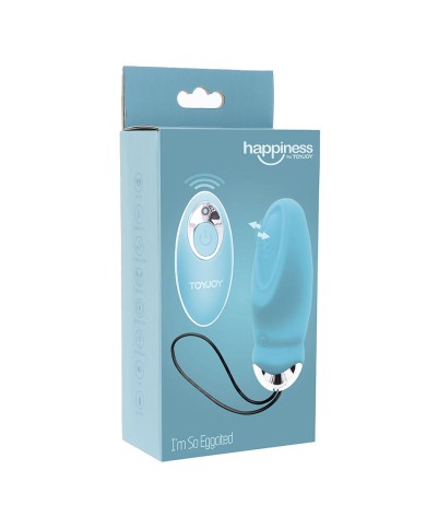 TOYJOY - HAPPINESS IM SO EGGCITED VIBRATEUR TÉLÉCOMMANDE BLEU