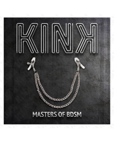 KINK - PINCES À METELIER AVEC 2 CHAÎNES FINES ARGENT 20/23 CM
