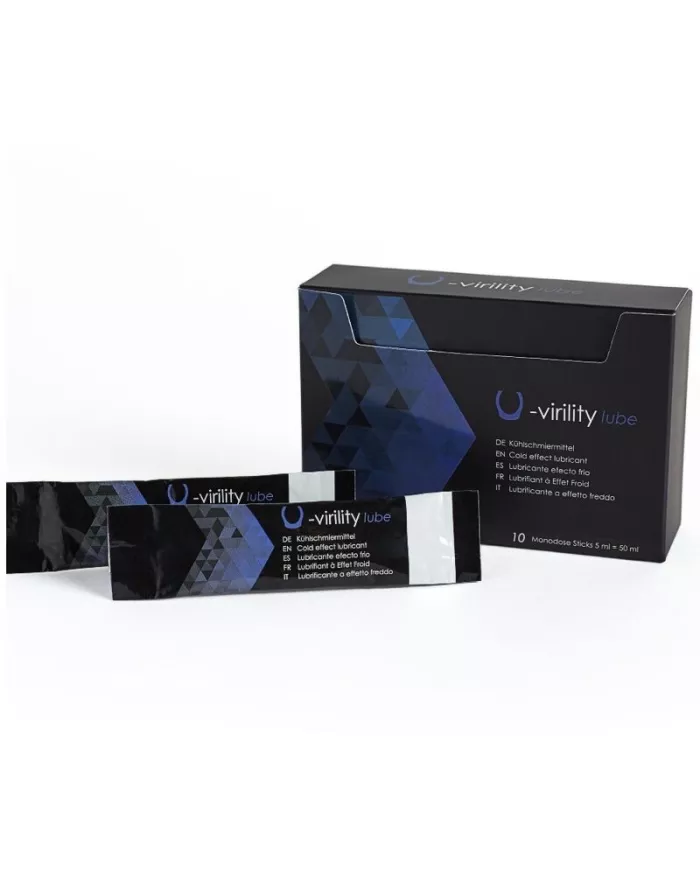 500 COSMETICS - U-VIRILITY LUBE LUBRIFIANT EFFET FROID 10 X 5 ML