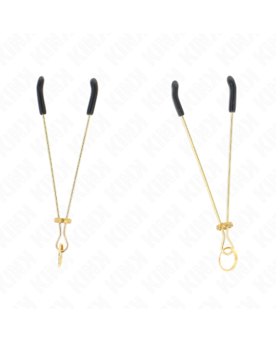 KINK - PINCES À MATELONS FINES OR 7 CM