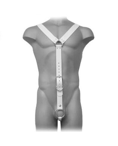 HARNAIS CUIR HOMME BLANC