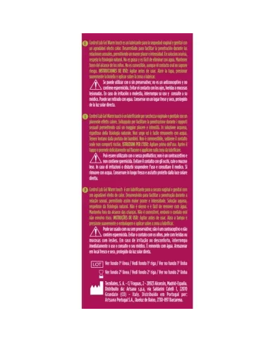 CONTROL - GEL LUBRIFIANT EFFET CHALEUR LUB 75 ML CONTROL - GEL LUBRIFIANT EFFET CHALEUR LUB 75 ML