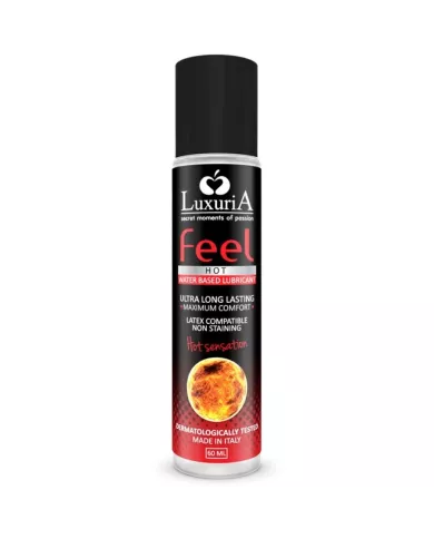 INTIMATELINE - LUXURIA LUBRIFIANT BASE D'EAU FEEL HOT SENSATION 60 ML