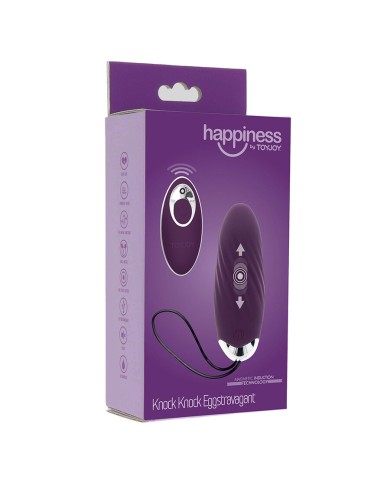 TOYJOY - HAPPINESS KNOCK KNOCK EGGSTAVAGANT VIBRATEUR TÉLÉCOMMANDE VIOLET