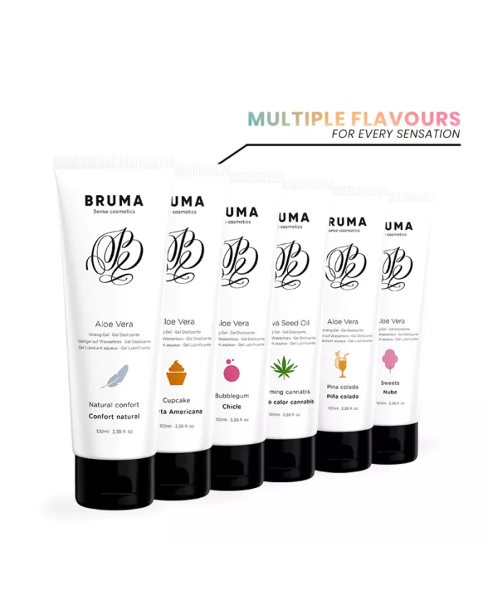 BRUMA - HUILE DE GRAINES DE SATIVA GEL GLISSANT RÉCHAUFFANT SAVEUR DE CANNABIS 100 ML