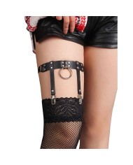 SUBBLIME - 953744 JARRETELLE PUNK EN CUIR AJUSTABLE NOIR TAILLE UNIQUE