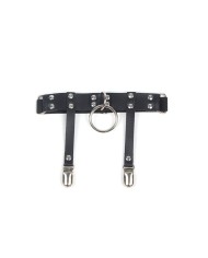 SUBBLIME - 953744 JARRETELLE PUNK EN CUIR AJUSTABLE NOIR TAILLE UNIQUE